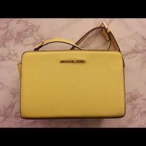 Michael Kors crossbody yellow purse